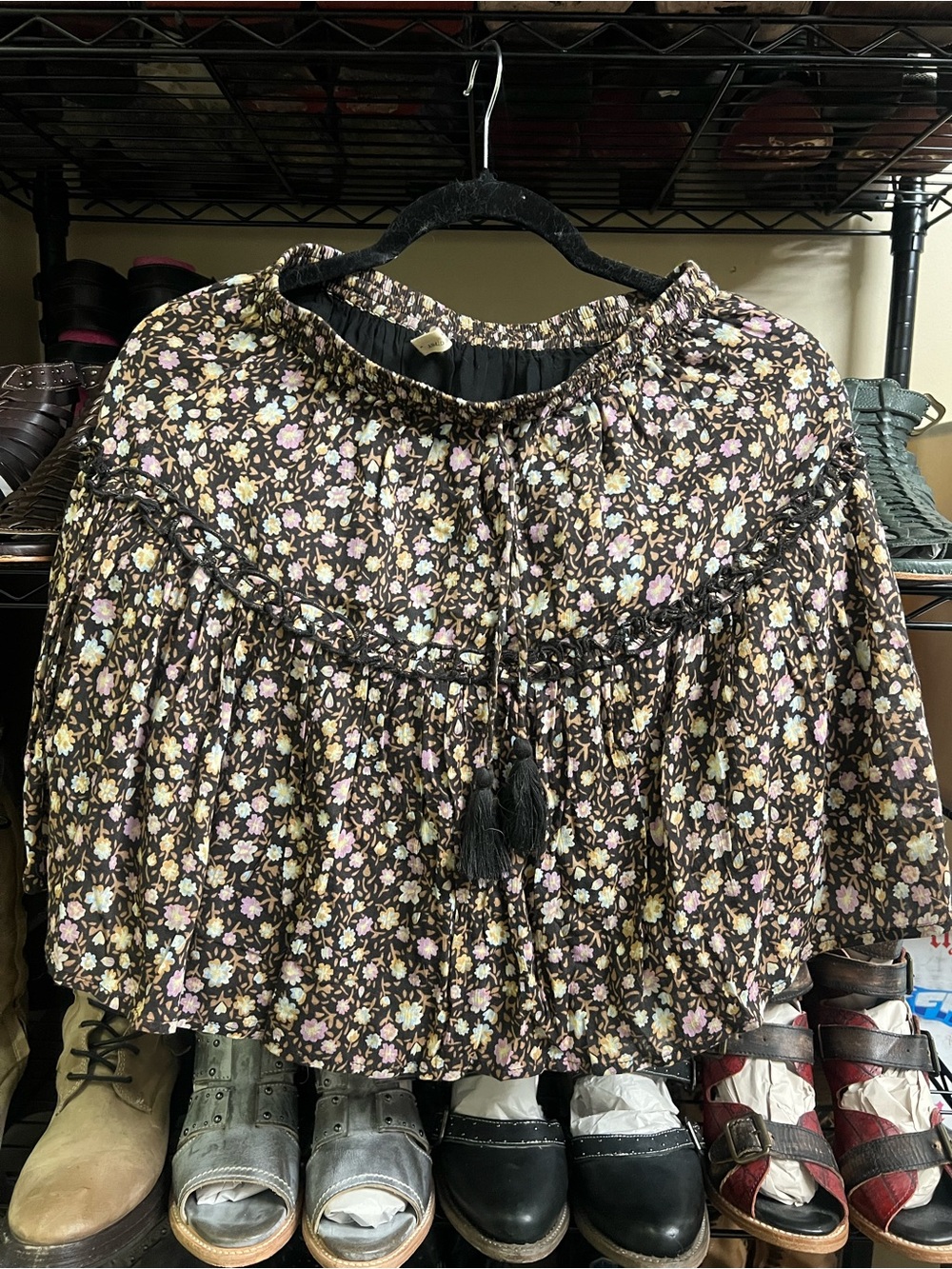 Spell & The Gypsy Rae tiered mini skirt size S
